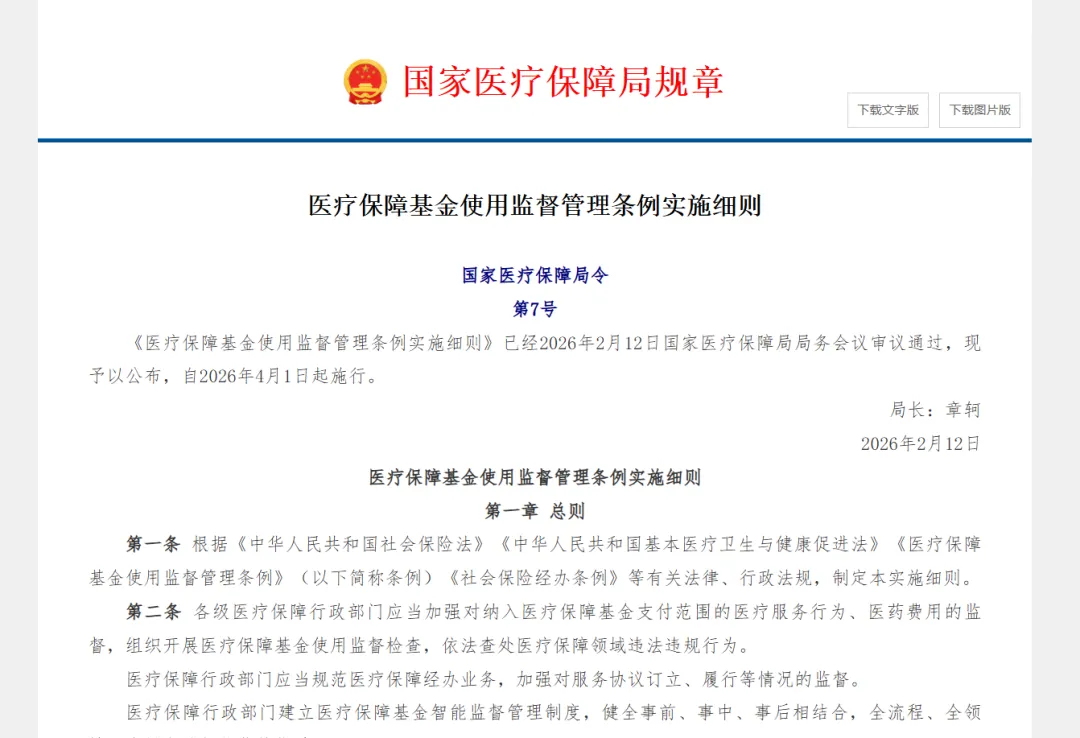 《医疗保障基金使用监督管理条例实施细则》深度解读与合规指引